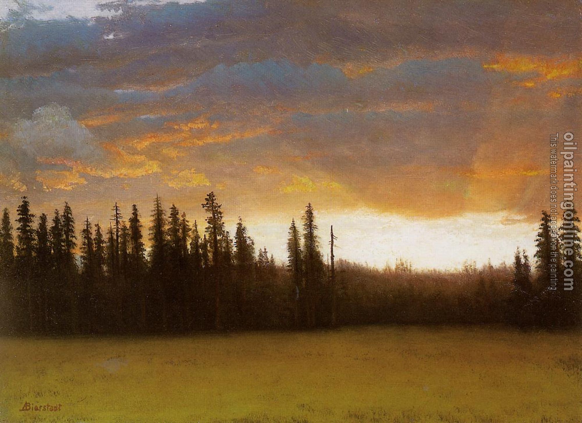 Bierstadt, Albert - California Sunset